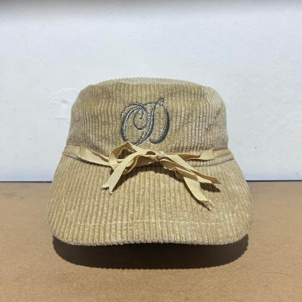 Vintage Christian Dior Sports Corduroy Hat with Bow - Picture 2 of 5